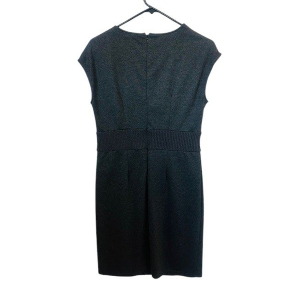 NWT SPENSE Sheath Dress Workwear Career Buttons Charcoal Gray Size Med - Picture 2 of 13